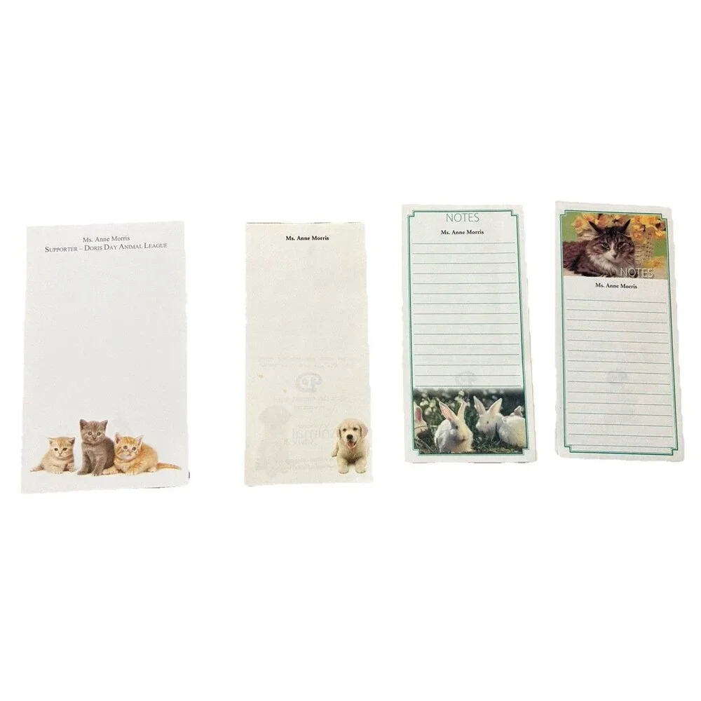 Doris Day Animal League Memorabilia Lot Personalized Anne Morris